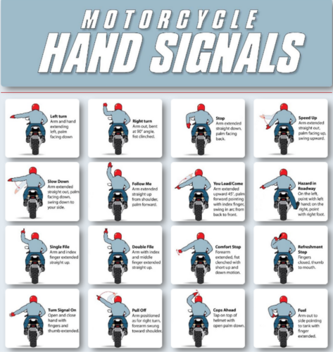 Group Riding Hand signals